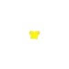 Bouton polyester motyl jaune