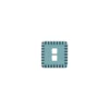 Bouton polyester Petit beurre bleu clair
