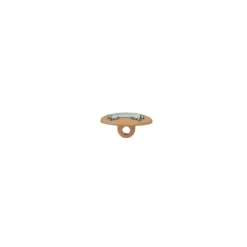 Bouton polyester Petit hippo- taupe