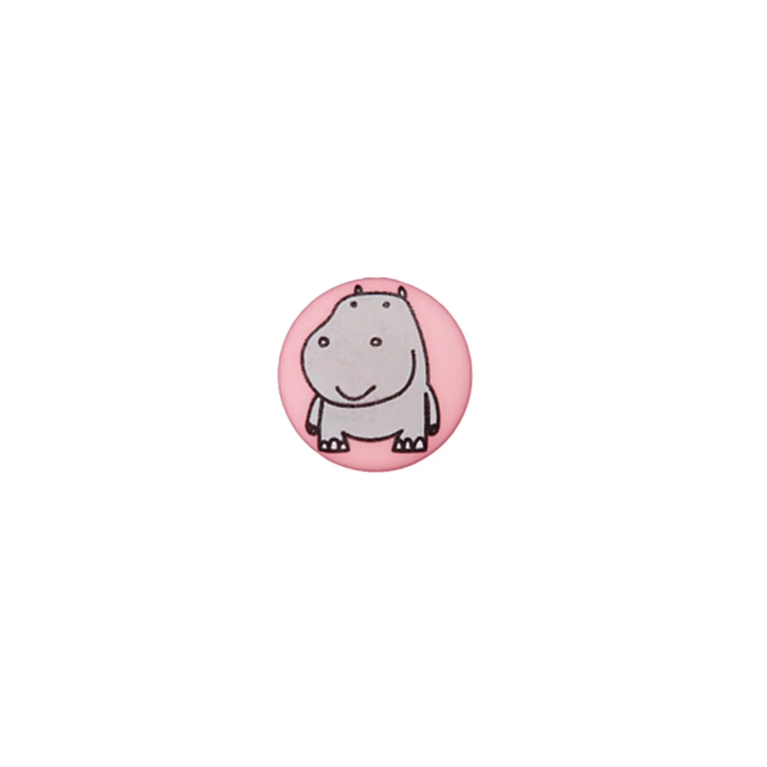 Bouton polyester Petit hippo- rose
