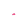 Bouton polyester rond Pomme - rouge