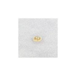 Bouton polyester rond Translucide Baby foot - marron