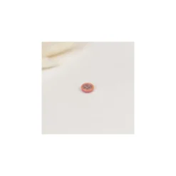 Bouton polyester Shiny 10 mm - corail