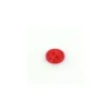 Bouton polyester Shiny stars rouge