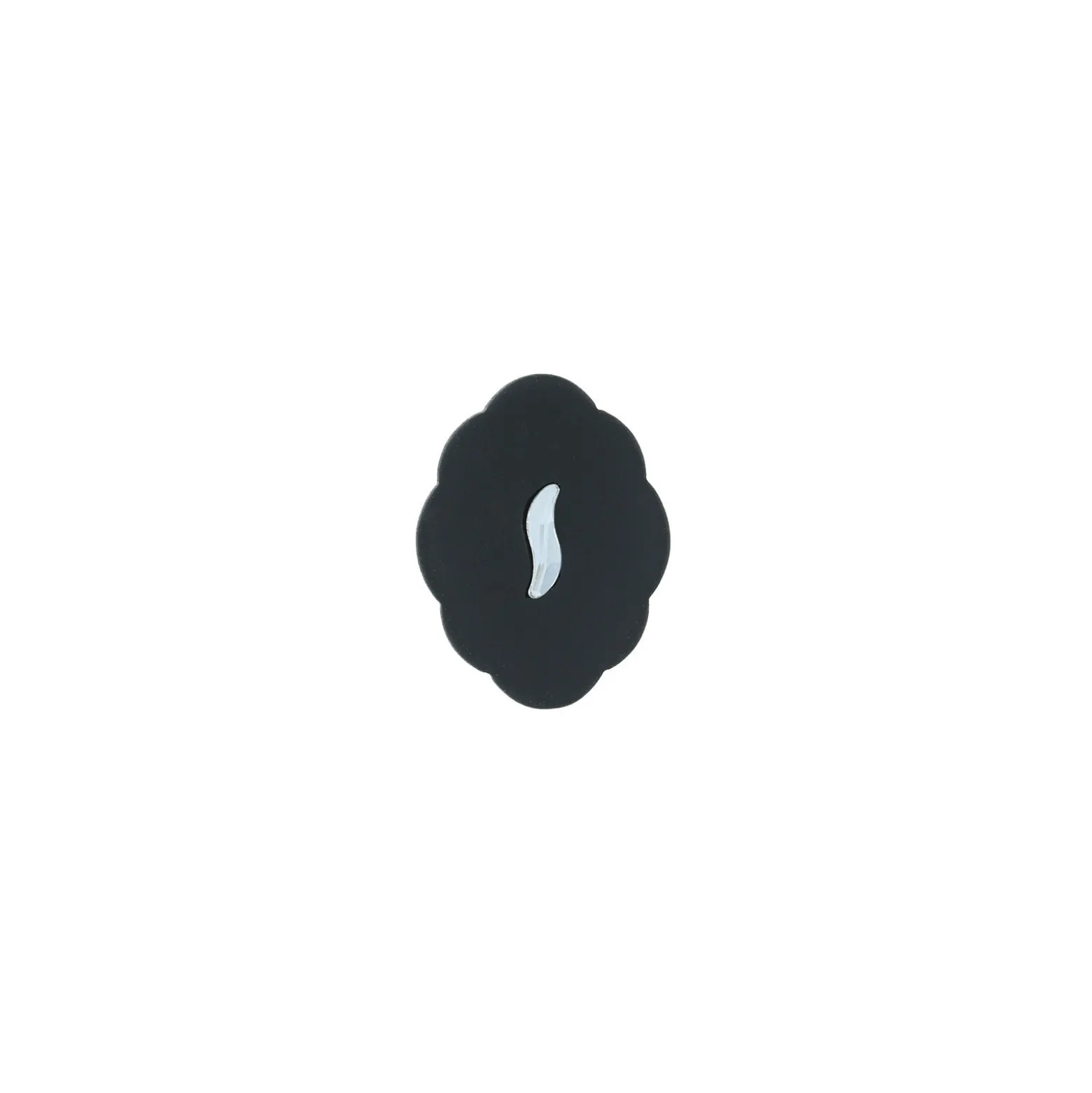 Bouton polyester Stratus - noir