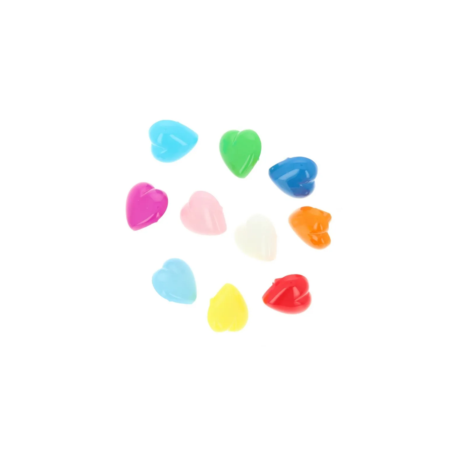 Bouton polyester Sweetheart 10 mm - vert