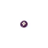 Bouton polyester Tante Emafleur rond violet