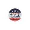 Bouton polyester USA - blanc