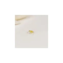 Bouton polyester Vicky love 11 mm - jaune