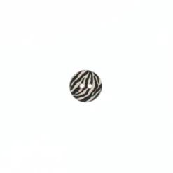 Bouton polyester Zebrastic 14mm - beige