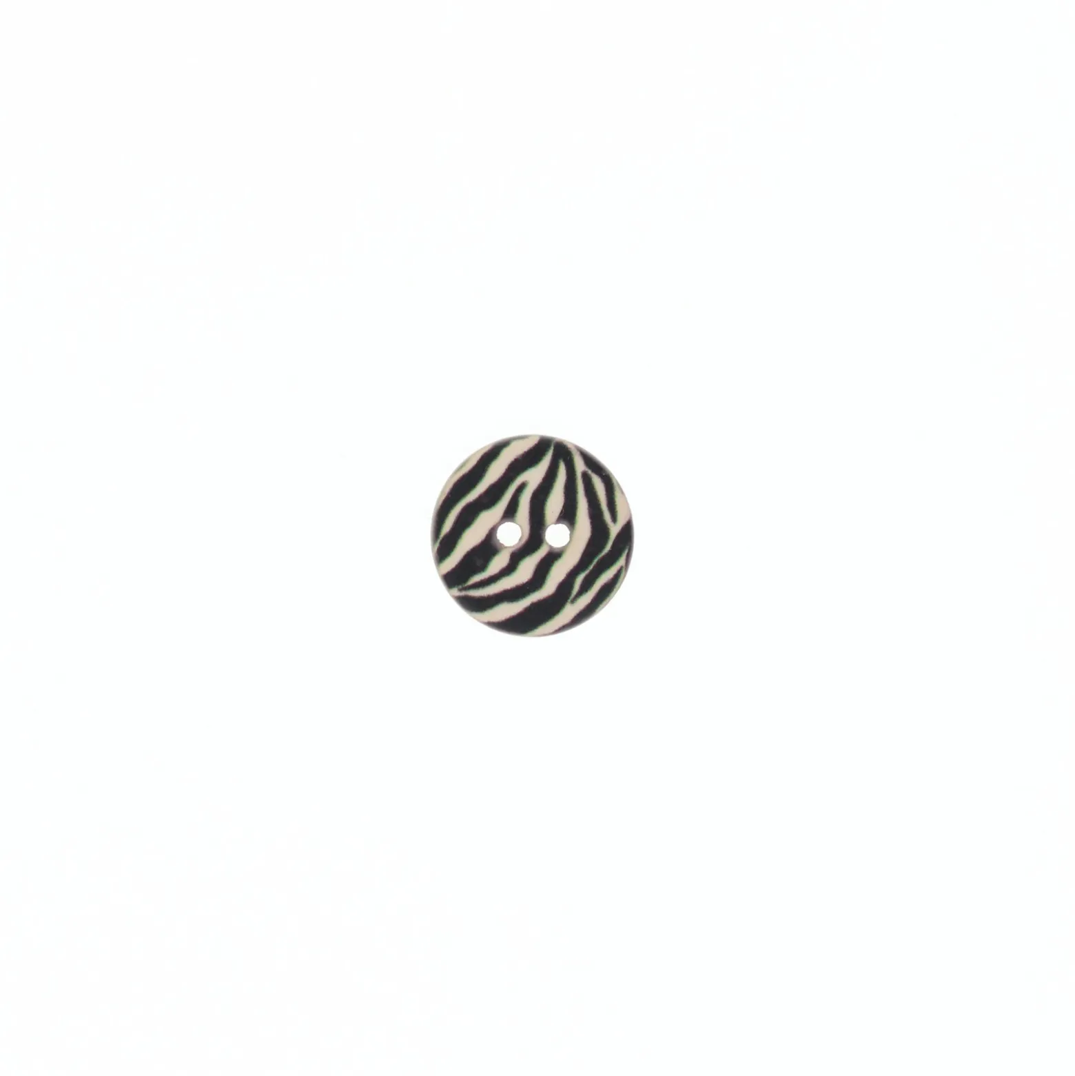 Bouton polyester Zebrastic 14mm - beige