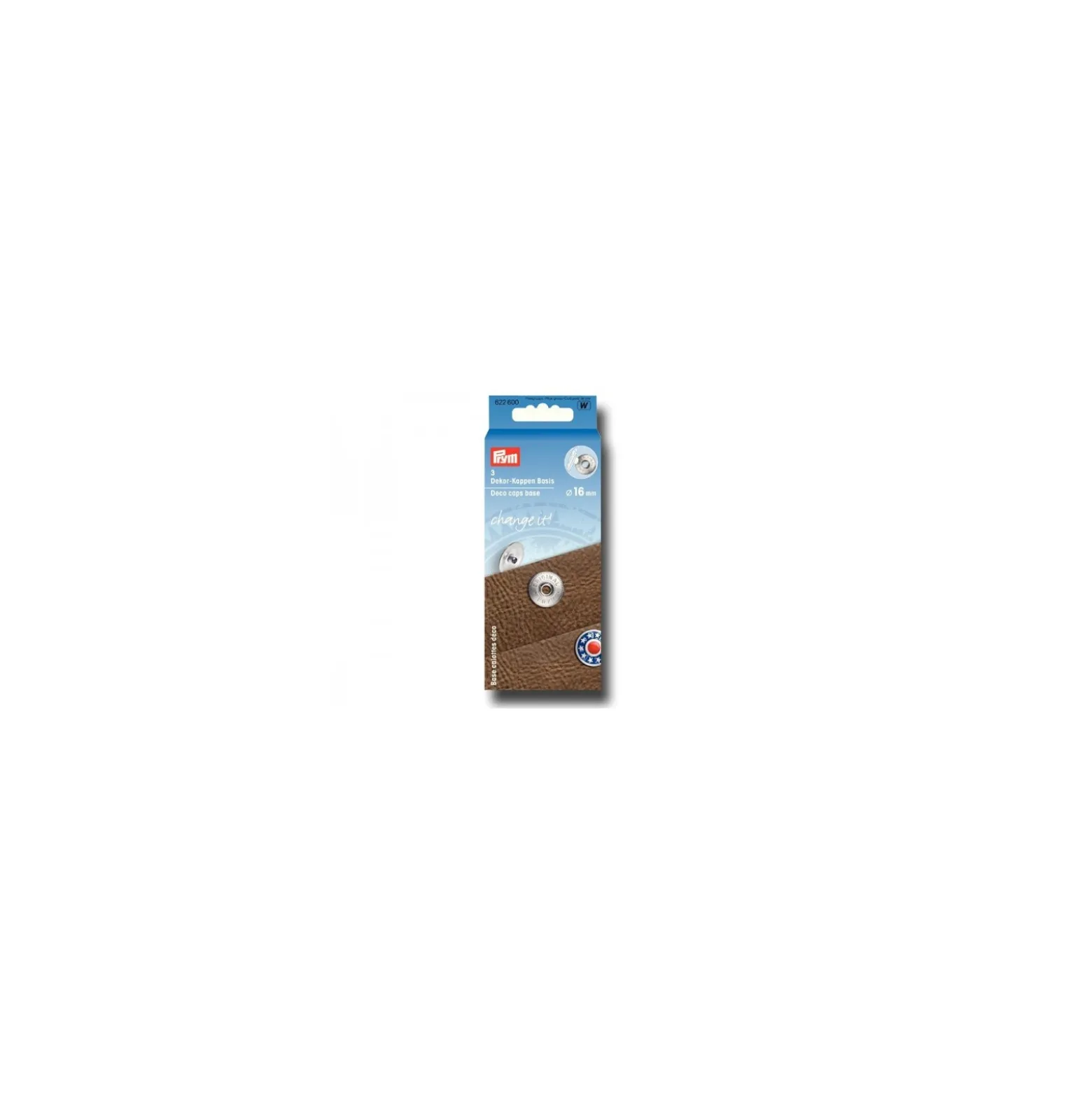 BoutonPression Base pour calotte déco "change it" lot de 3