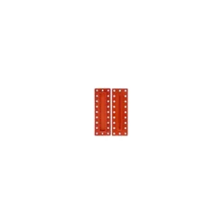 Bouton pression à coudre Rectangulaire - orange