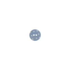 Bouton rond ciel à pois blancs