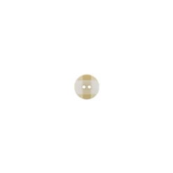 Bouton rond grand vichy beige