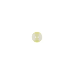 Bouton rond grand vichy jaune pâle