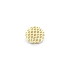 Bouton similicuir python écru