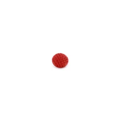Bouton similicuir python rouge