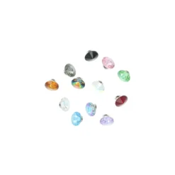 Bouton strass Nyla - bleu