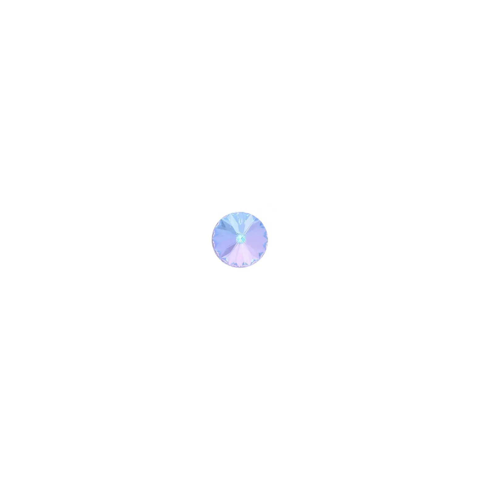 Bouton strass Nyla - bleu glacier
