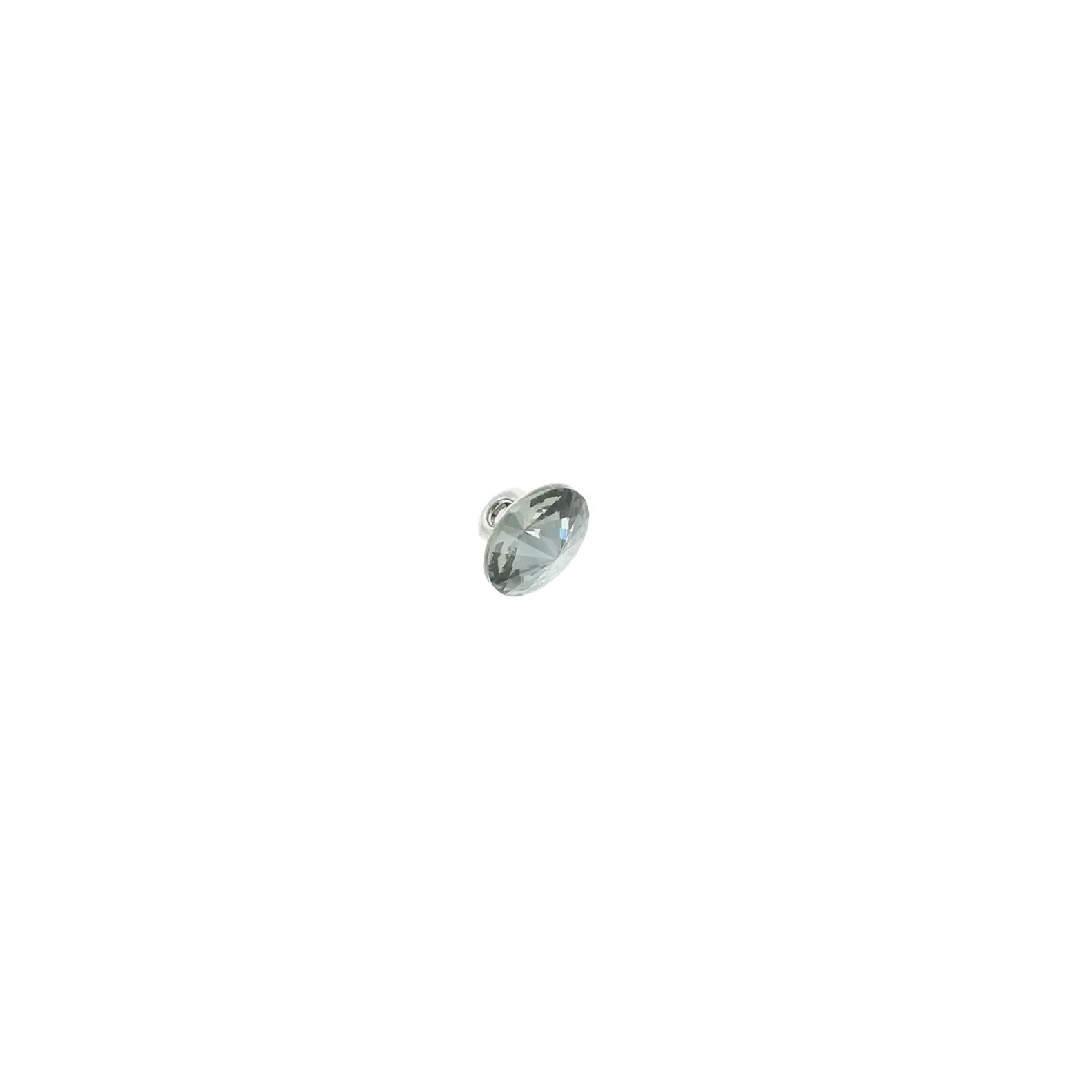 Bouton strass Nyla - gris