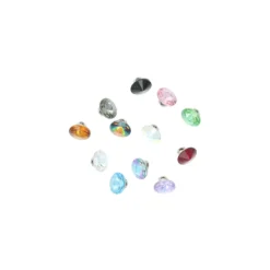 Bouton strass Nyla - violet