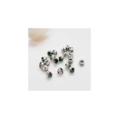 Bouton strass Sweet angels 7mm - émeraude