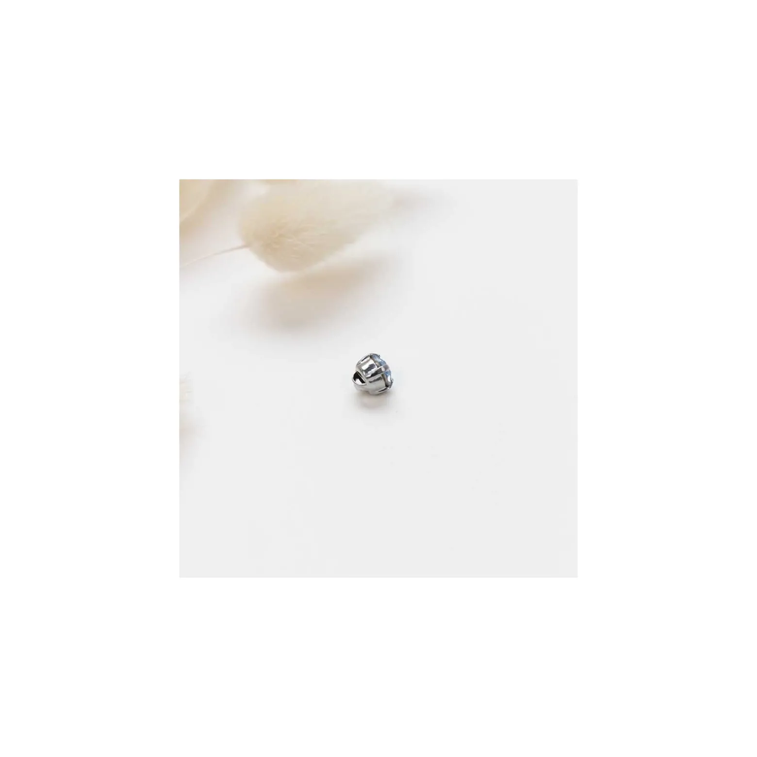 Bouton strass Sweet angels 7mm - bleu ciel
