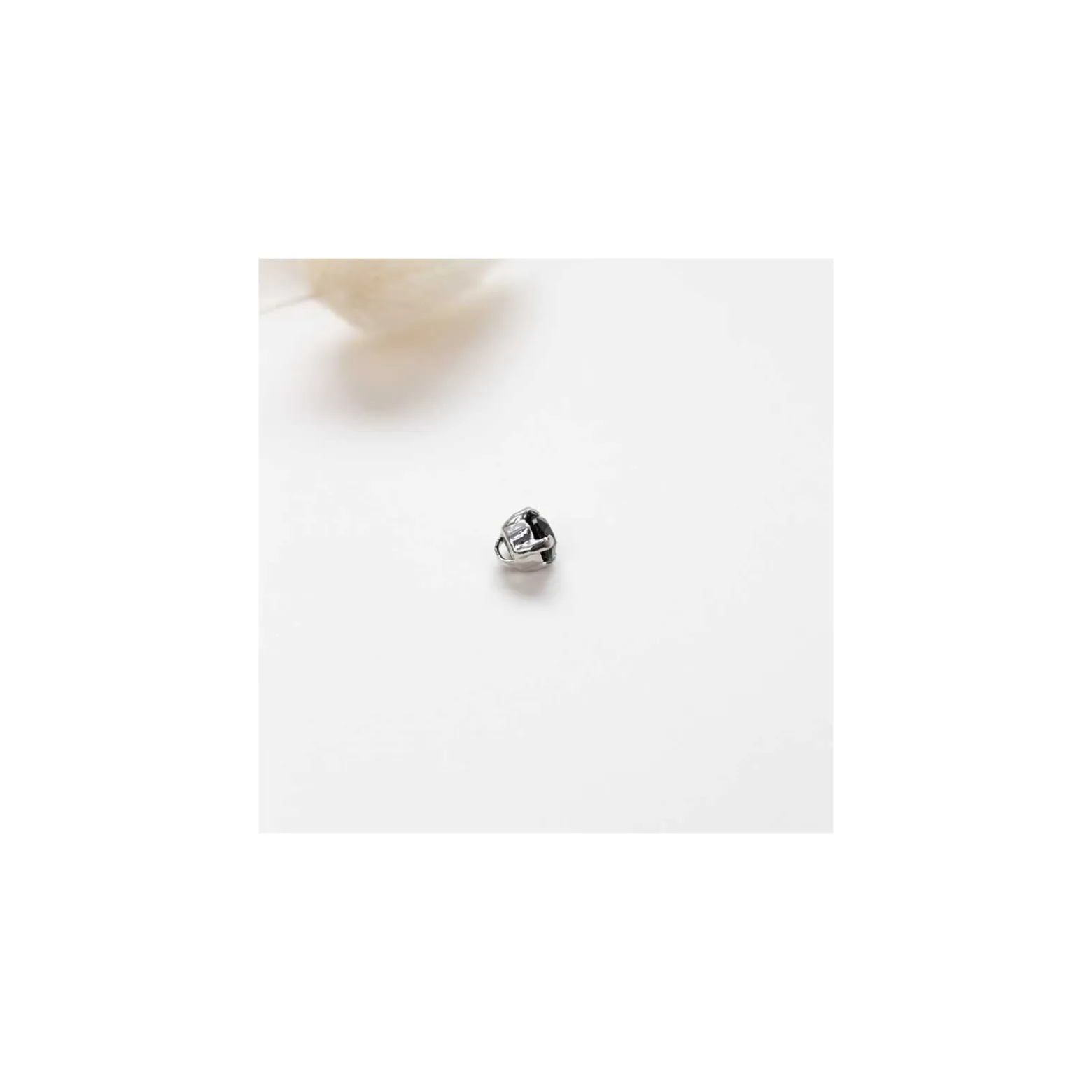 Bouton strass Sweet angels 7mm - noir