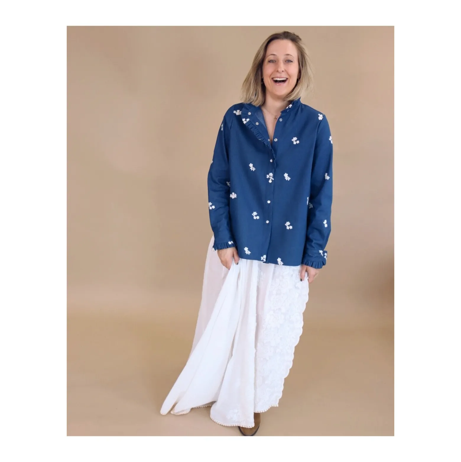 Box couture chemise / robe - Jean & col
