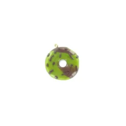 Breloque Fimo donuts marbré pistache