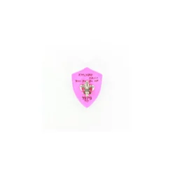 Broche Blason Lys 1979 Rose fluo