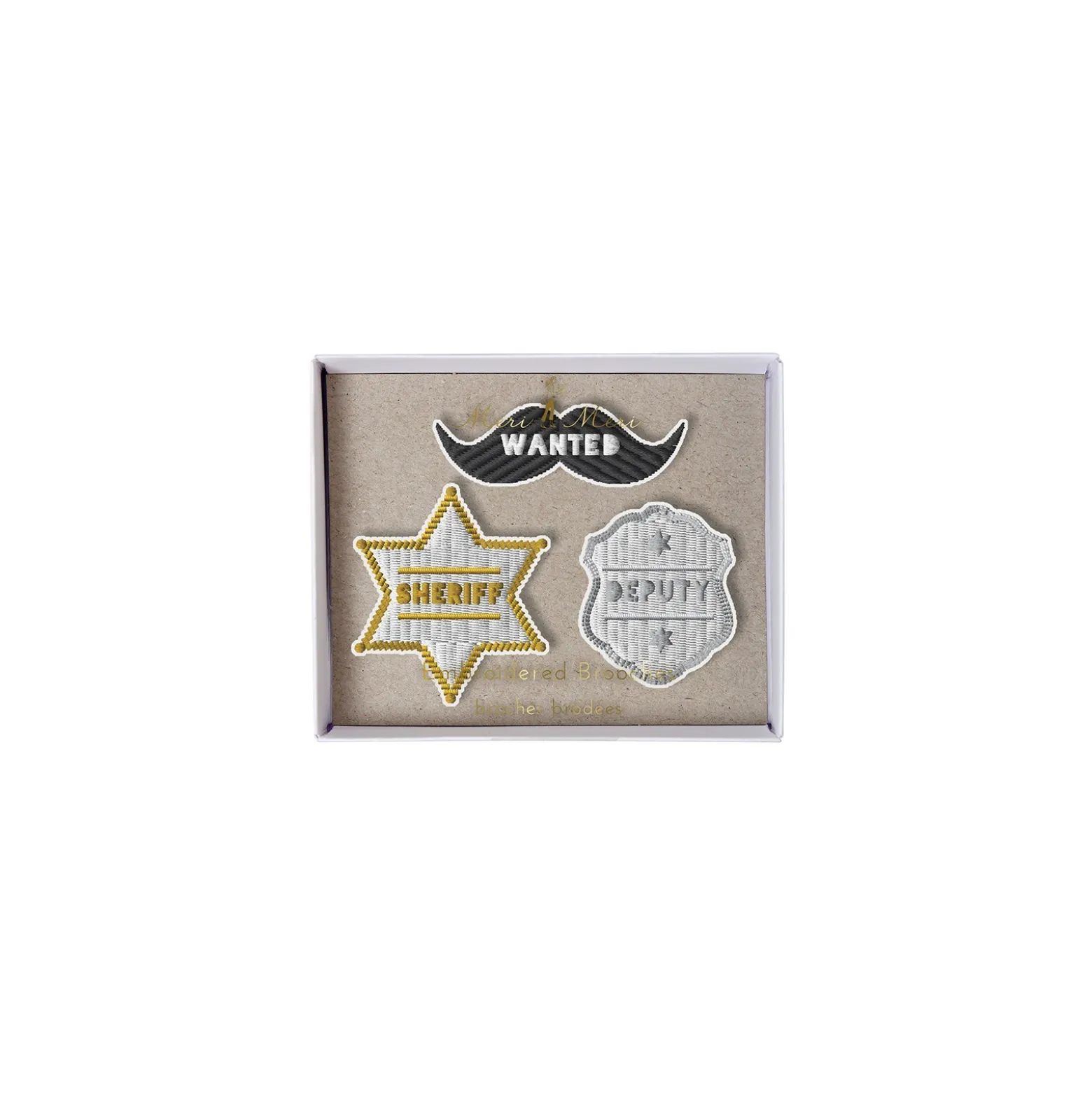 Broches brodées Meri Meri - Sheriff