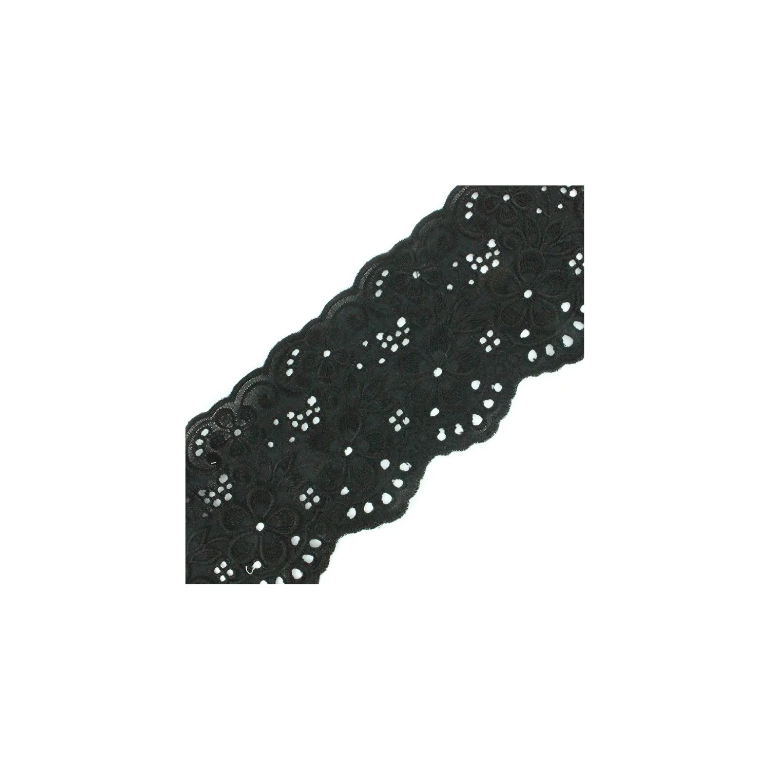 Broderie anglaise Laëtitia - noir