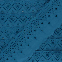 Broderie Anglaise Luceline 65 mm - bleu canard