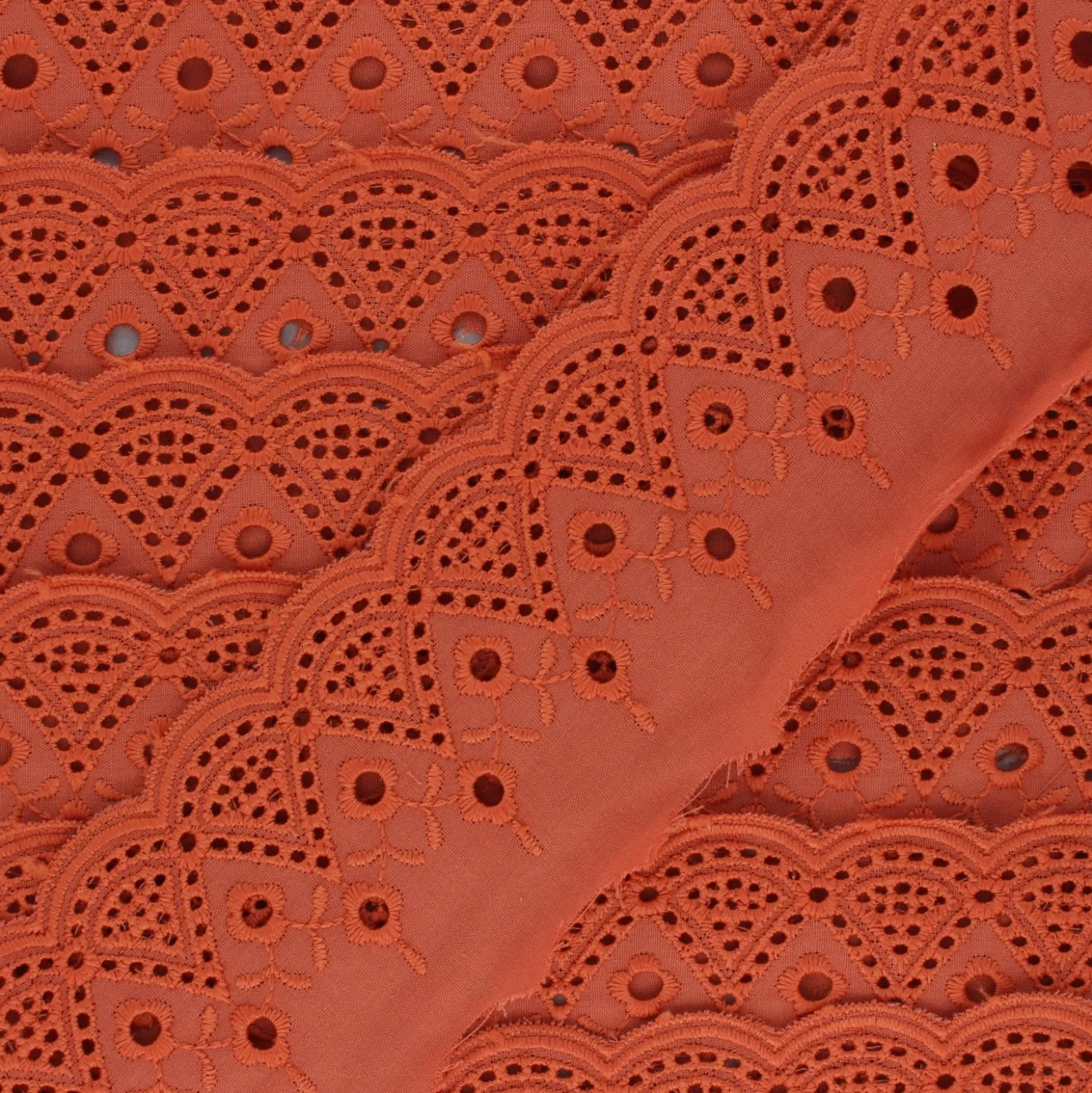 Broderie Anglaise Luceline 65 mm - orange