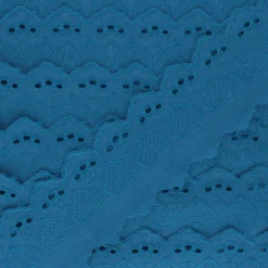 Broderie Anglaise Lucine 55 mm - bleu canard