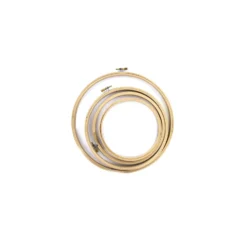 Cadre tambour à broder en bois - rond