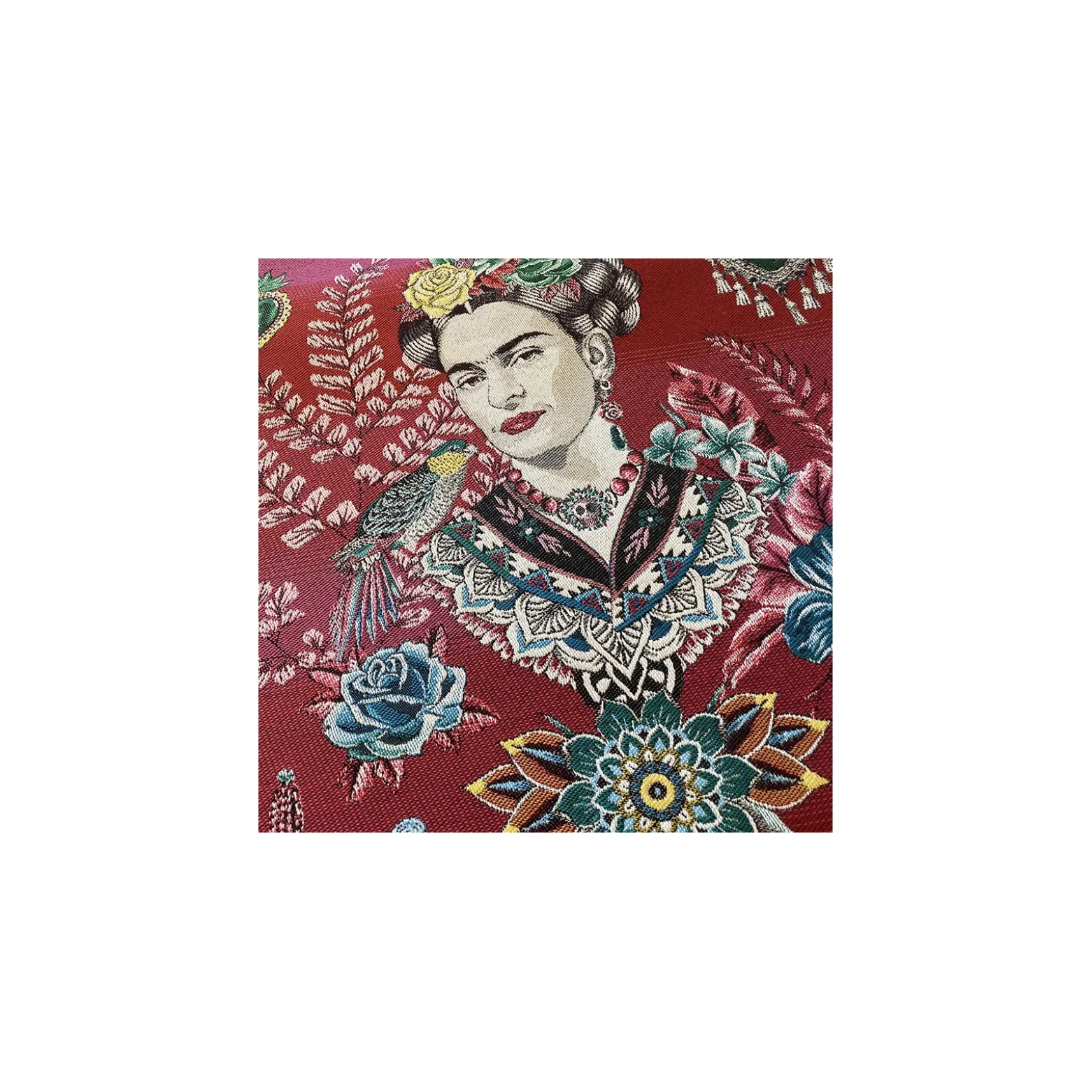 Carré Jacquard Alma de Frida - Fuschia