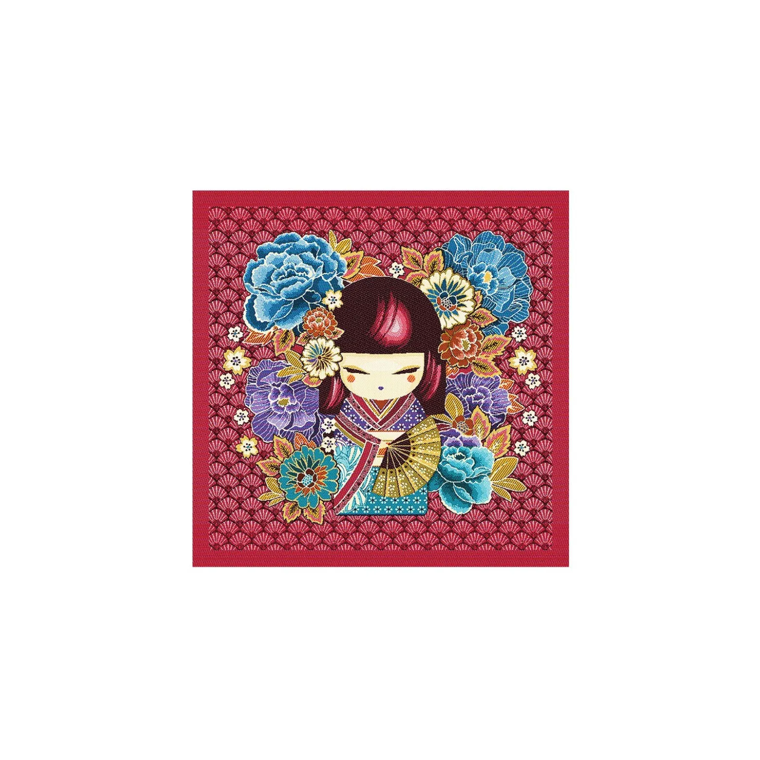 Carré Jacquard Mina - rose