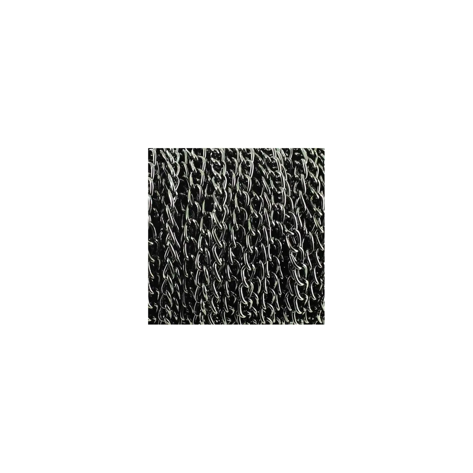 Chaine alu 3 mm anthracite nacré x 50cm