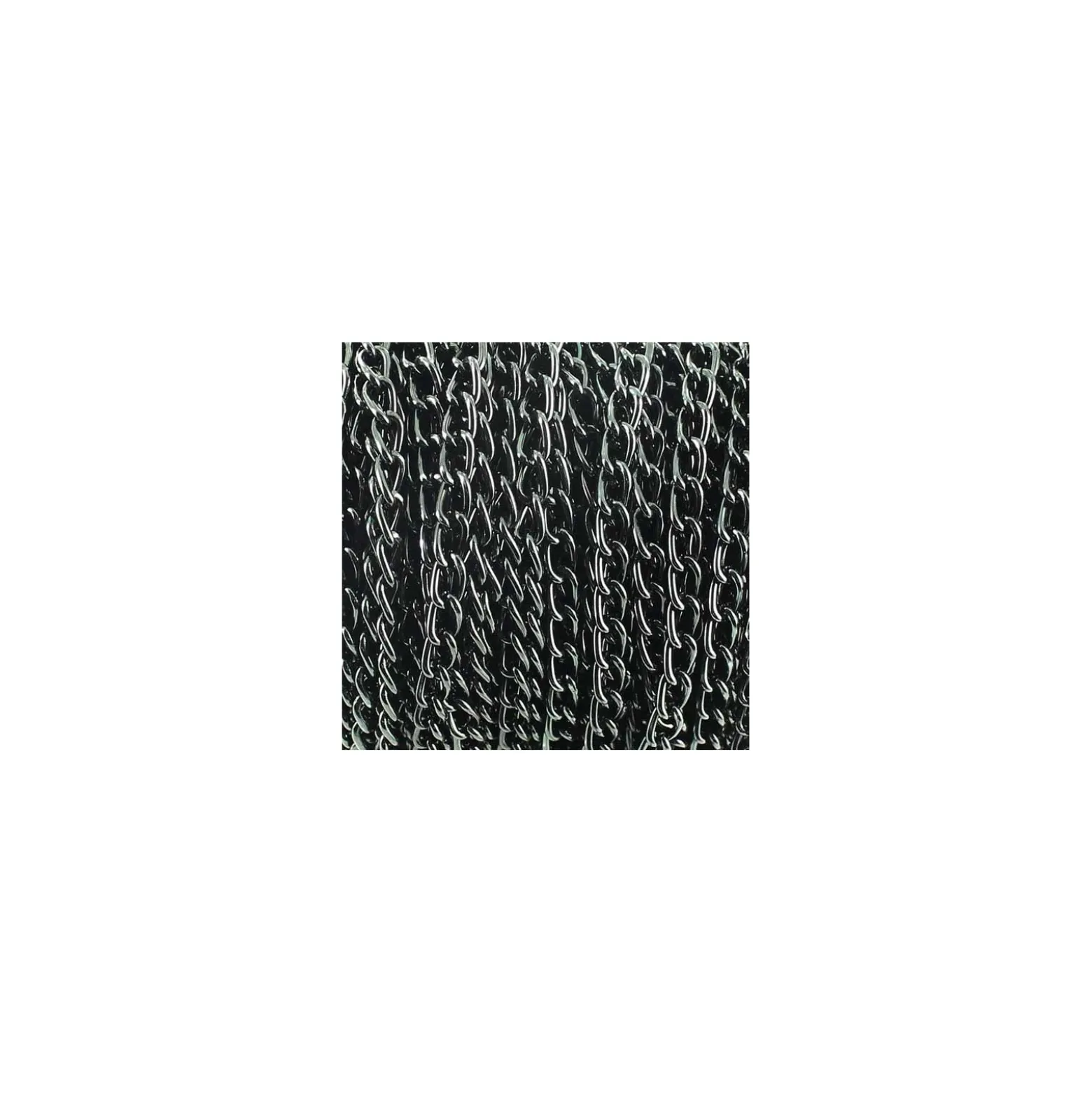 Chaine alu 3 mm noir nacré x 50cm