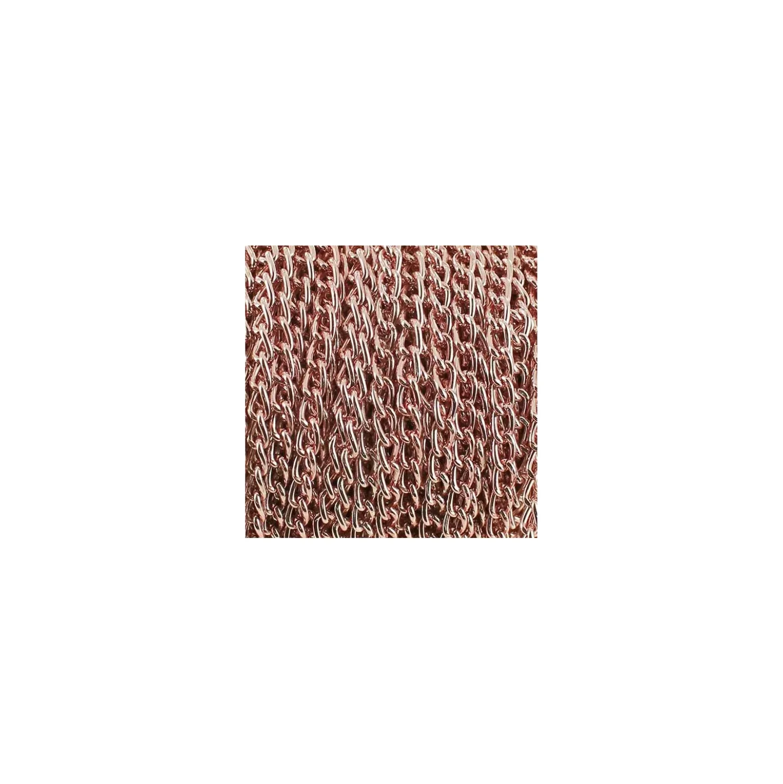 Chaine alu 3 mm rose x 50cm