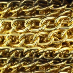 Chaine à maillons 9 mm doré