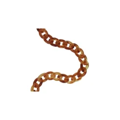 Chaîne acrylique 20 mm - écaille marron x 50 cm