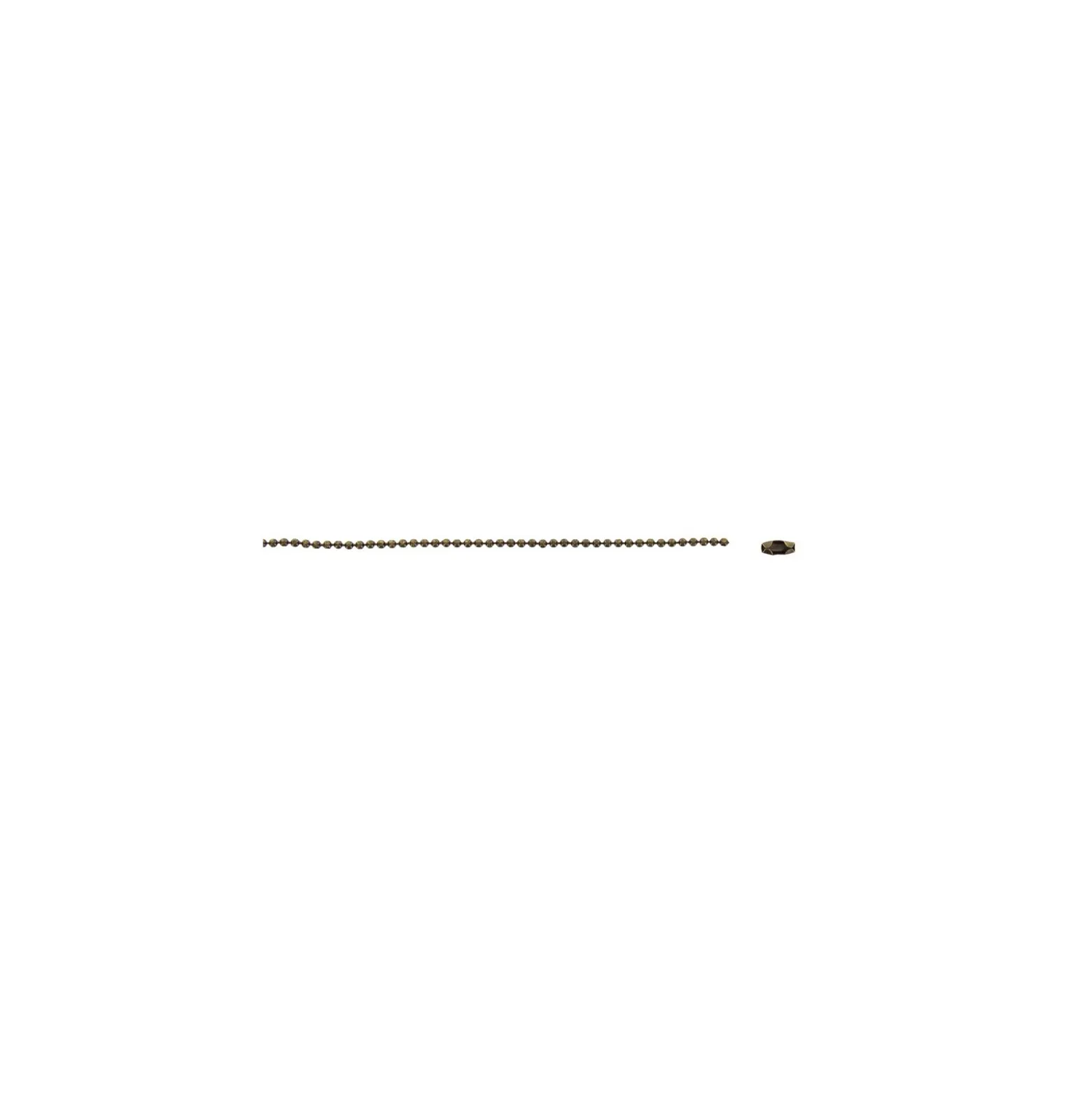Chaîne boule avec fermoir 1,5 mm - bronze