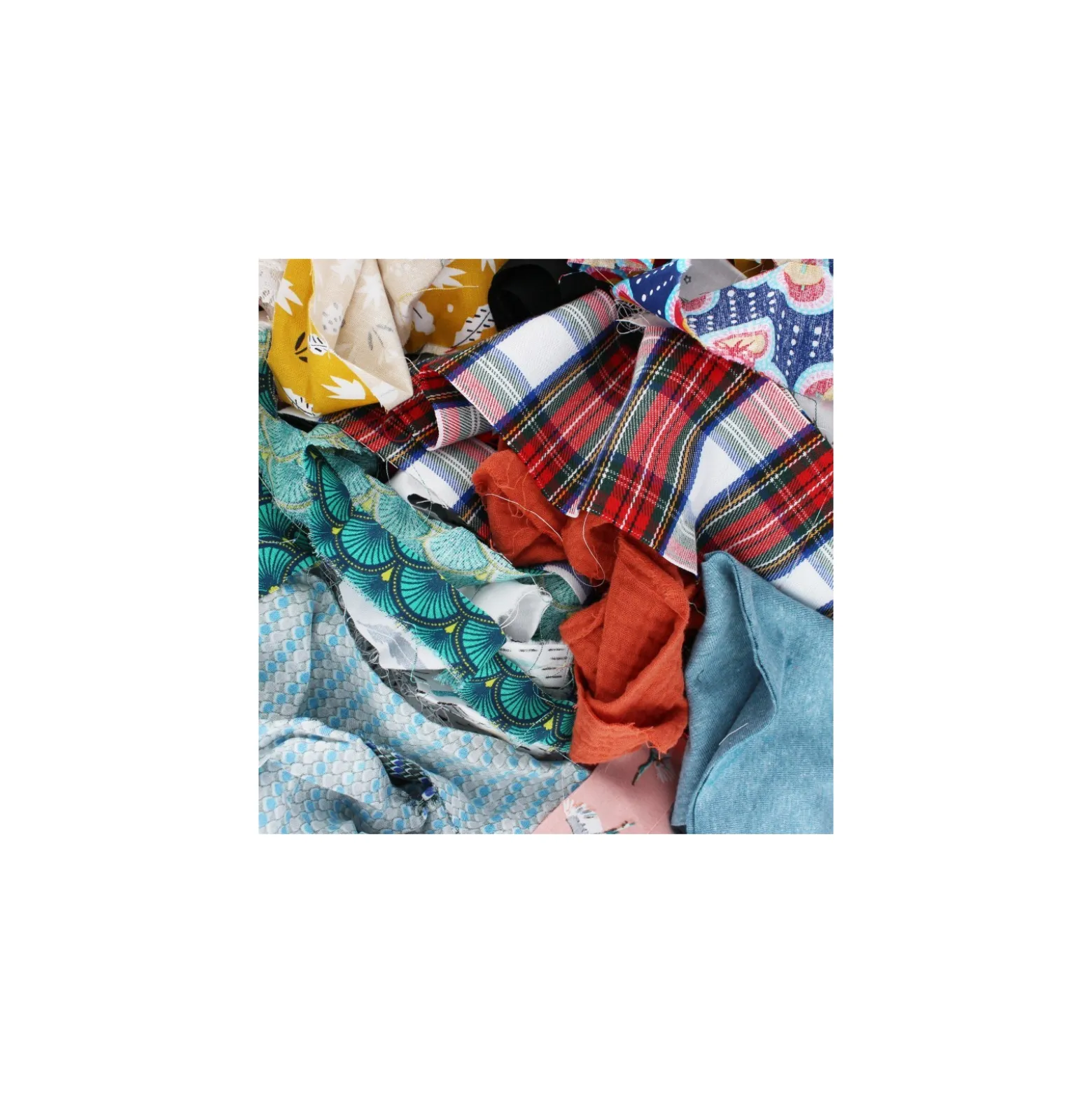 Chutes de tissus pour rembourrage (sachet de 1,5 kg)
