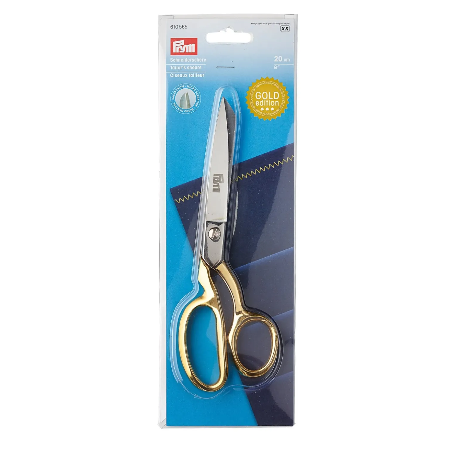 Ciseaux tailleur Prym 20cm - gold edition