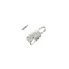 Cloche à pompon zamac Bocci 10 mm - argenté