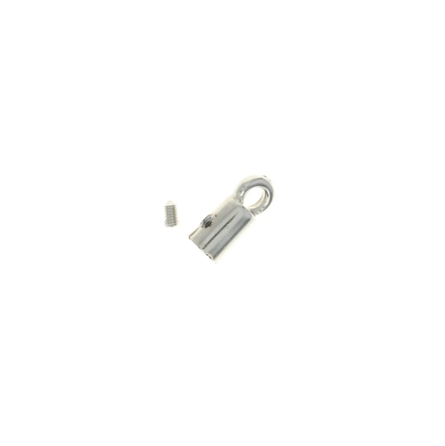 Cloche à pompon zamac Mini 5 mm - argenté